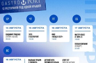 Афиша в GastroPort Adler на уик-энд  16-18 августа...